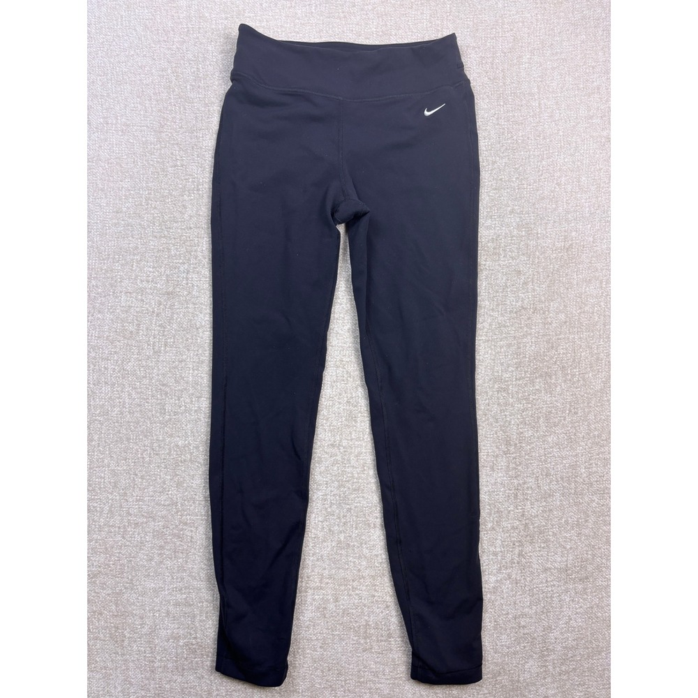 Nike Dri-FIT Womens Black Athletic Training Leggings Tights Size M